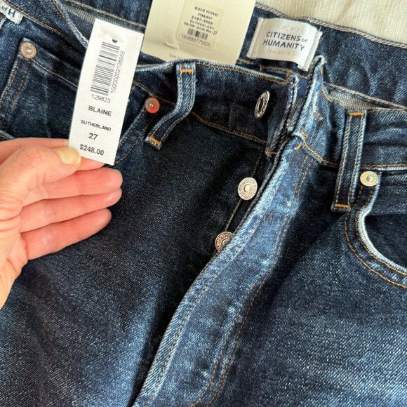 NWT CITIZENS OF HUMANITY Blaine Vintage Straight Jeans In Sutherland - Picture 8 of 8